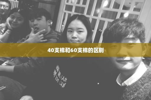 40支棉和60支棉的区别