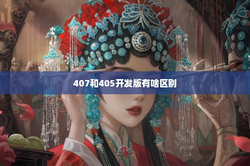 407和405开发版有啥区别