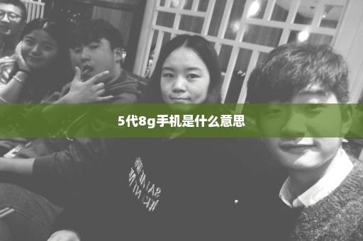 5代8g手机是什么意思