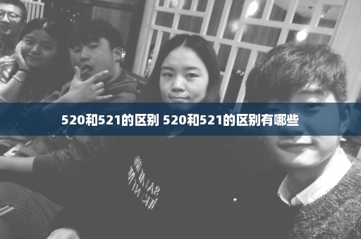520和521的区别 520和521的区别有哪些