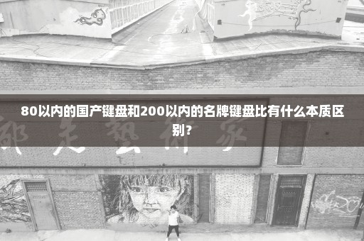 80以内的国产键盘和200以内的名牌键盘比有什么本质区别？