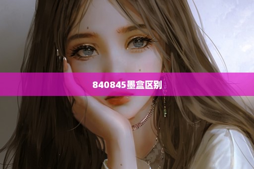 840845墨盒区别
