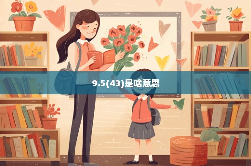 9.5(43)是啥意思