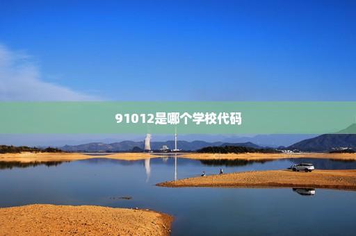 91012是哪个学校代码