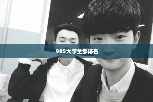 985大学全部排名