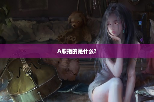 A股指的是什么?