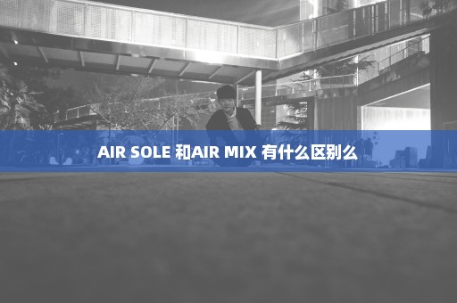 AIR SOLE 和AIR MIX 有什么区别么