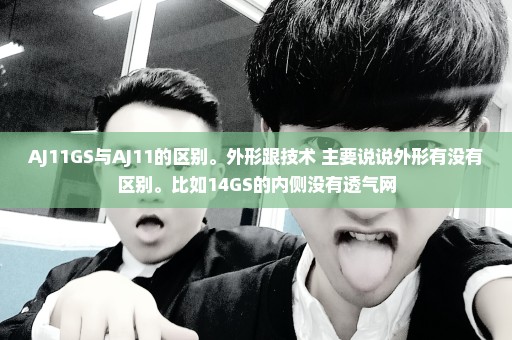 AJ11GS与AJ11的区别。外形跟技术 主要说说外形有没有区别。比如14GS的内侧没有透气网
