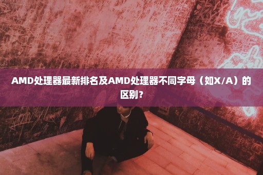 AMD处理器最新排名及AMD处理器不同字母（如X/A）的区别？
