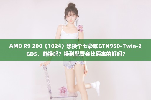 AMD R9 200（1024）想换个七彩虹GTX950-Twin-2GD5，能换吗？换到配置会比原来的好吗？