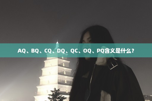 AQ、BQ、CQ、DQ、QC、OQ、PQ含义是什么？