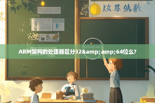 ARM架构的处理器区分32&64位么?