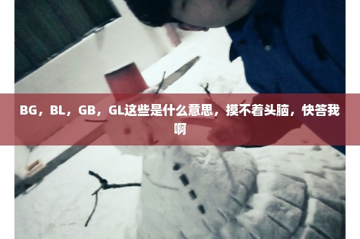 BG，BL，GB，GL这些是什么意思，摸不着头脑，快答我啊