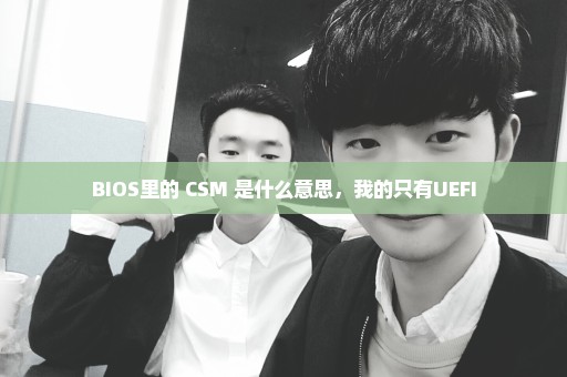 BIOS里的 CSM 是什么意思，我的只有UEFI