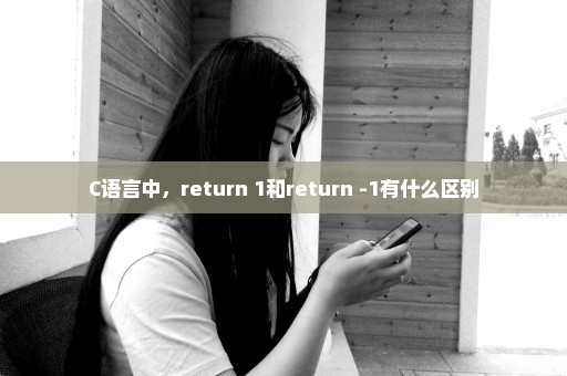 C语言中，return 1和return -1有什么区别