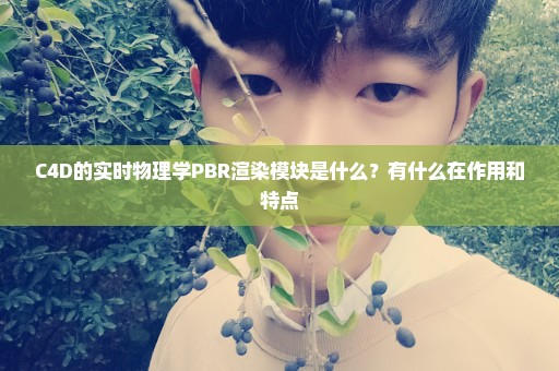 C4D的实时物理学PBR渲染模块是什么？有什么在作用和特点