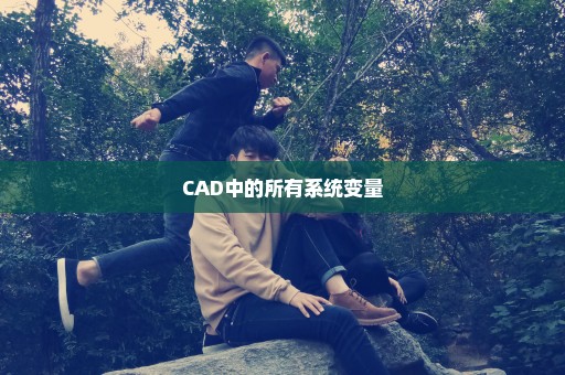 CAD中的所有系统变量