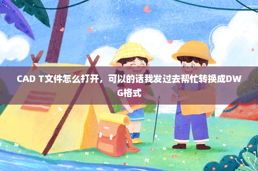 CAD T文件怎么打开，可以的话我发过去帮忙转换成DWG格式