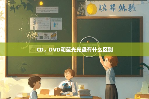 CD，DVD和蓝光光盘有什么区别