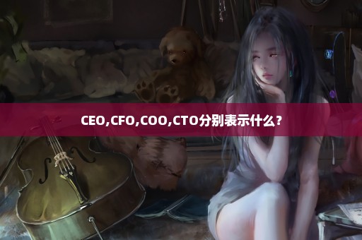CEO,CFO,COO,CTO分别表示什么？
