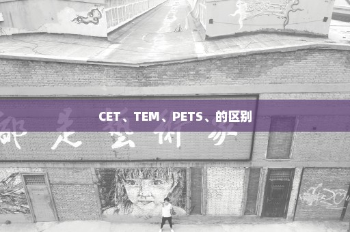 CET、TEM、PETS、的区别