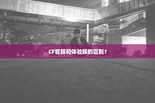 CF官服和体验服的区别？