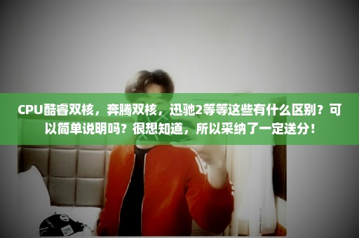 CPU酷睿双核，奔腾双核，迅驰2等等这些有什么区别？可以简单说明吗？很想知道，所以采纳了一定送分！