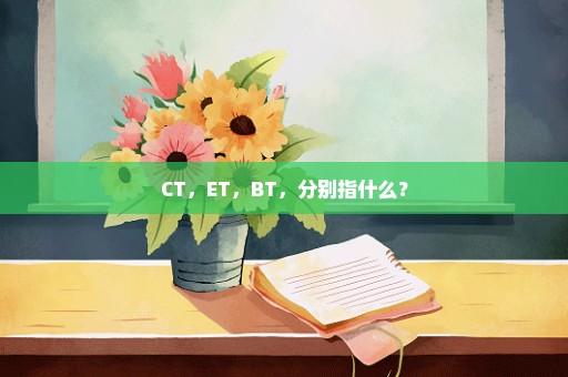 CT，ET，BT，分别指什么？