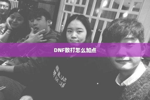 DNF散打怎么加点