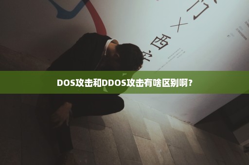 DOS攻击和DDOS攻击有啥区别啊？