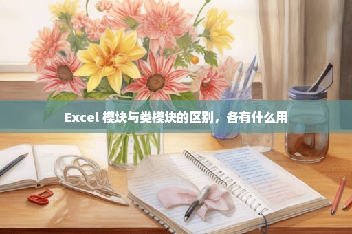 Excel 模块与类模块的区别，各有什么用
