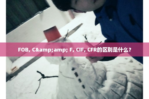 FOB, C& F, CIF, CFR的区别是什么？