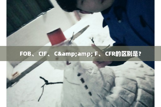 FOB、 CIF、 C& F、 CFR的区别是？