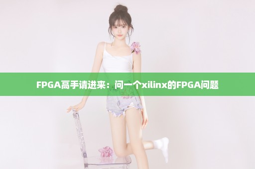 FPGA高手请进来：问一个xilinx的FPGA问题