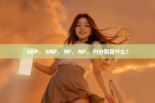 GDP、 GNP、 NF、 NP、 PI分别是什么？