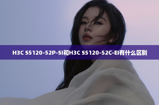 H3C S5120-52P-SI和H3C S5120-52C-EI有什么区别