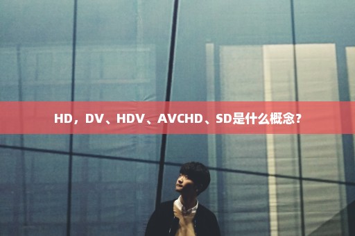 HD，DV、HDV、AVCHD、SD是什么概念？