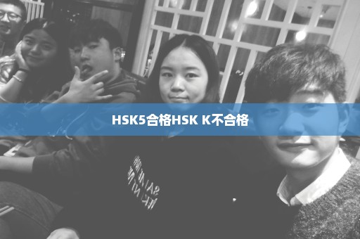 HSK5合格HSK K不合格