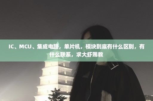 IC、MCU、集成电路，单片机，模块到底有什么区别，有什么联系，求大虾赐教