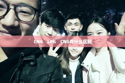 LNG　LPG　CNG有什么区别