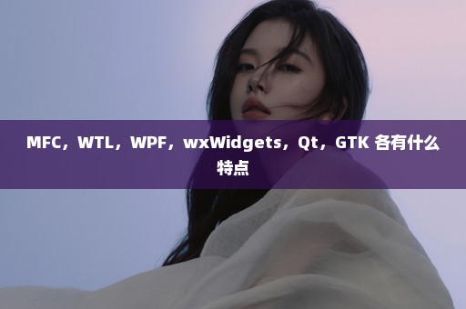 MFC，WTL，WPF，wxWidgets，Qt，GTK 各有什么特点