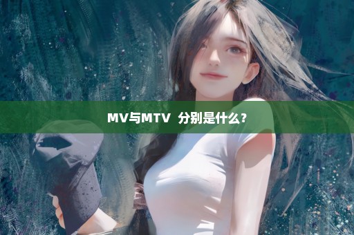 MV与MTV  分别是什么？