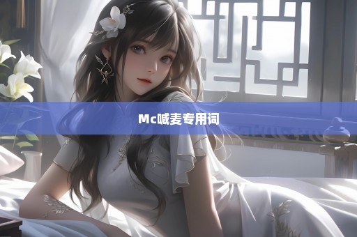 Mc喊麦专用词
