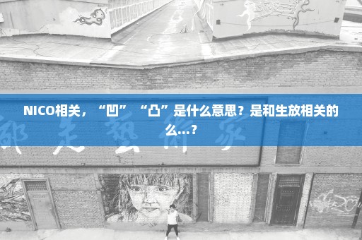 NICO相关，“凹” “凸”是什么意思？是和生放相关的么...？