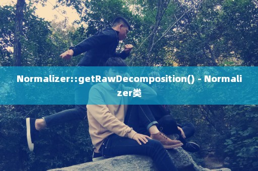 Normalizer::getRawDecomposition() - Normalizer类