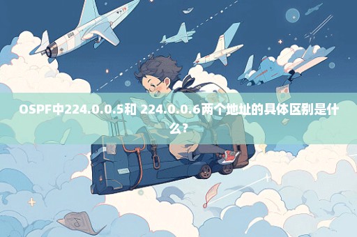 OSPF中224.0.0.5和 224.0.0.6两个地址的具体区别是什么？