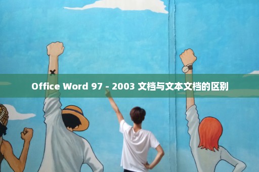 Office Word 97 - 2003 文档与文本文档的区别