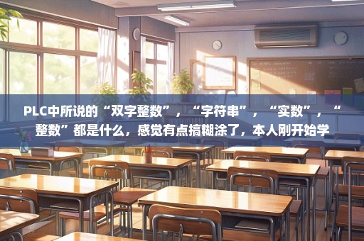 PLC中所说的“双字整数”，“字符串”，“实数”，“整数”都是什么，感觉有点搞糊涂了，本人刚开始学