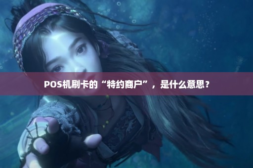 POS机刷卡的“特约商户”，是什么意思？