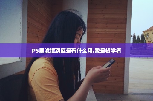 PS里滤镜到底是有什么用.我是初学者